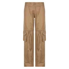 Drawstring Pocket Utility Washed Slim Straight Jeans, , women clothing, drawstring-pocket-utility-washed-slim-straight-jeans, , fairypeony