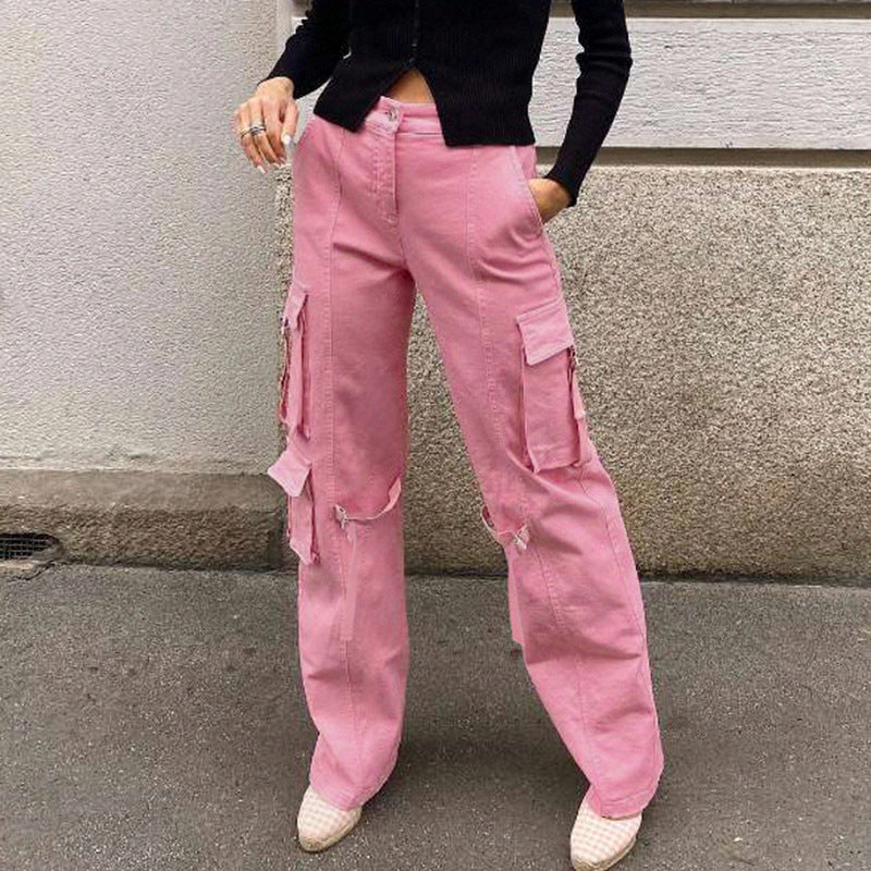 Size Friendly Y2K Cargo Pants - fairypeony