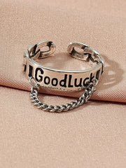 Vintage Open Chain Ring, , women clothing, vintage-open-chain-ring, , fairypeony