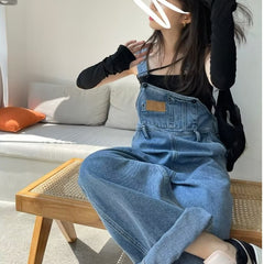Classic Boyfriend Fit Denim Overall - fairypeony