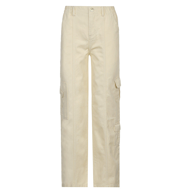 Street Style Multi-pocket Jeans, , women clothing, street-style-multi-pocket-jeans, , fairypeony