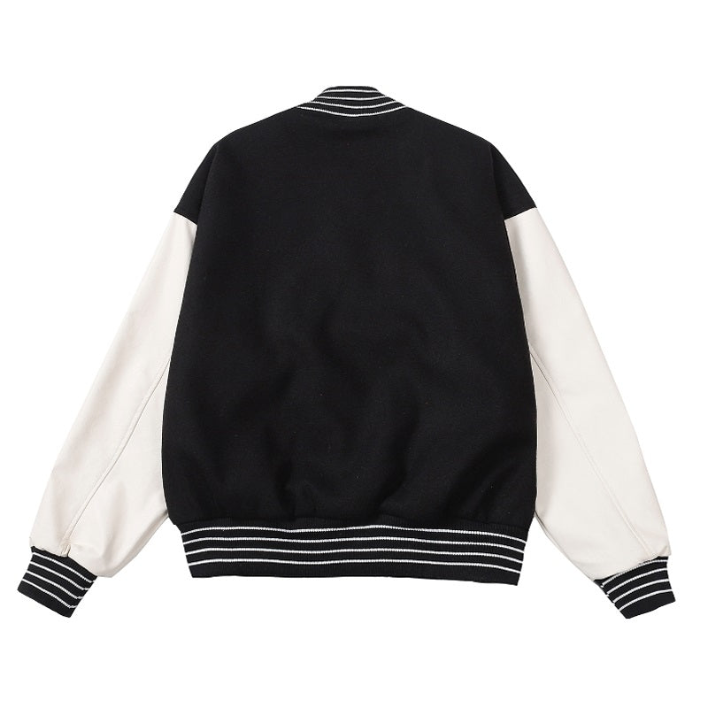 skeleton bones Varsity Jacket, , women clothing, skeleton-bones-varsity-jacket, , fairypeony
