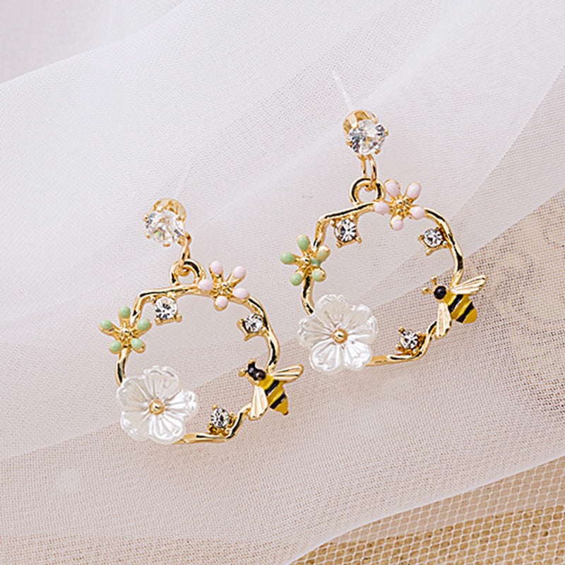 Bee Earrings, , women clothing, bee-earrings, , fairypeony