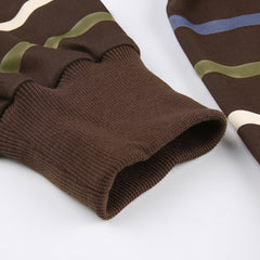 Aesthetic Fairycore Striped Zip Up Hoodie - fairypeony