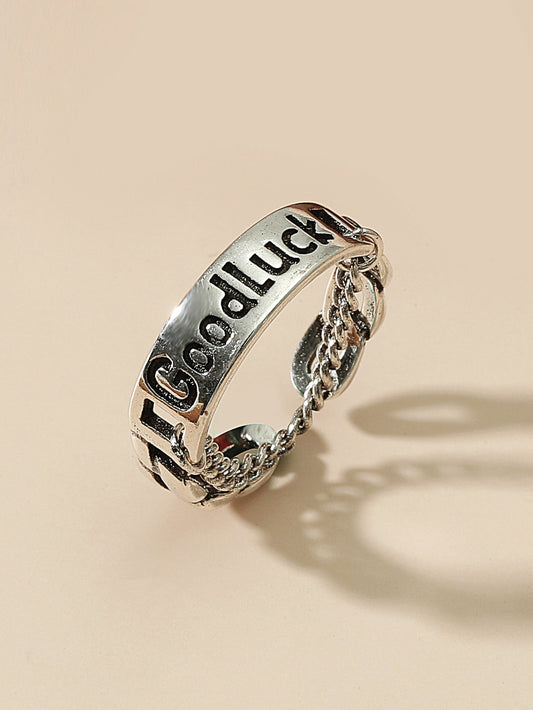 Vintage Open Chain Ring, , women clothing, vintage-open-chain-ring, , fairypeony