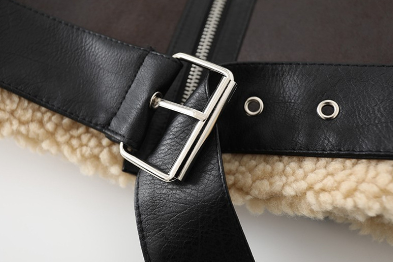 Lamb Wool Motorcycle Street Jacket, , women clothing, lamb-wool-motorcycle-street-jacket, , fairypeony