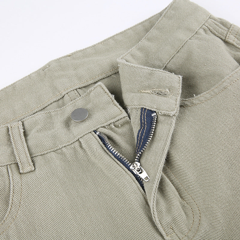 Washed Vintage Baggy Cargo Jeans, , women clothing, washed-vintage-baggy-cargo-jeans, , fairypeony