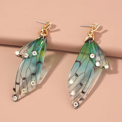 Resin Butterfly Wing Earrings, , women clothing, resin-butterfly-wing-earrings, , fairypeony