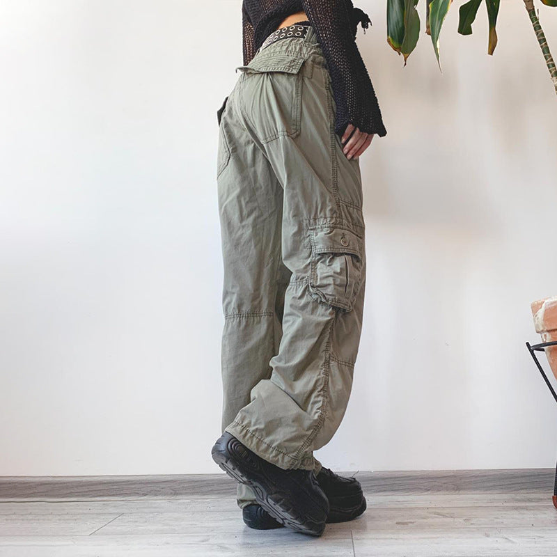 Vintage Pocket Baggy Cargo Jeans - fairypeony
