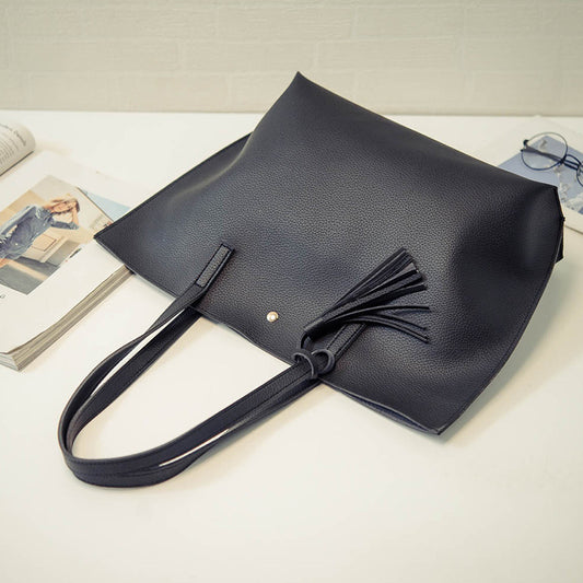 Pink Time Tassel Buckle Single Shoulder Bag, , women clothing, pink-time-tassel-buckle-single-shoulder-bag, , fairypeony