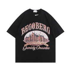 Begoberg T-shirt, , women clothing, mens-street-hip-hop-basic-round-neck-half-short-sleeve, apricot, black, coffee, L, M, S, XL, fairypeony