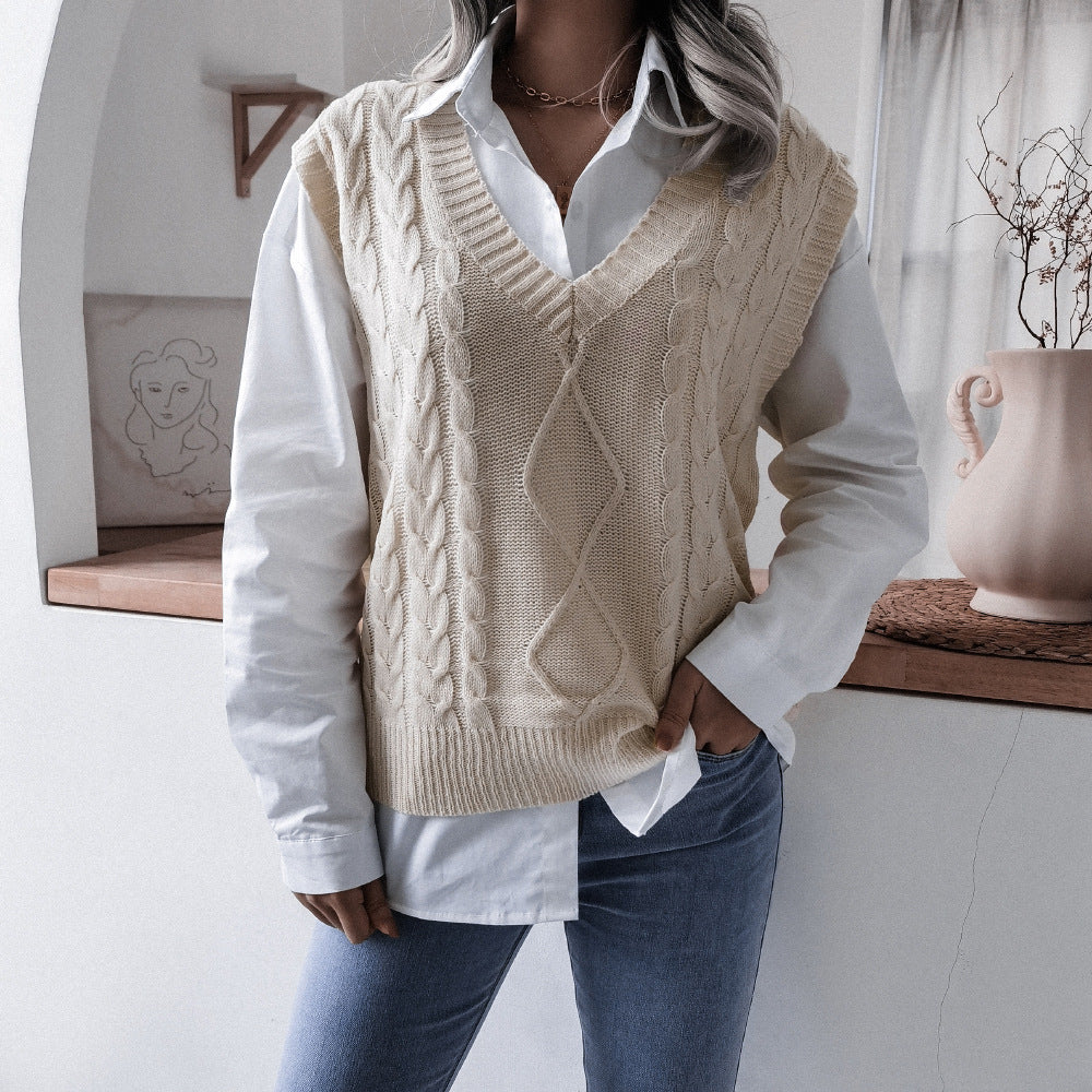 Hollow Leaf Casual Knitted Sweater, , women clothing, hollow-leaf-casual-knitted-sweater, , fairypeony