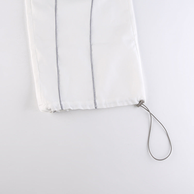 Pintuck Detail Straight Leg Pants - fairypeony