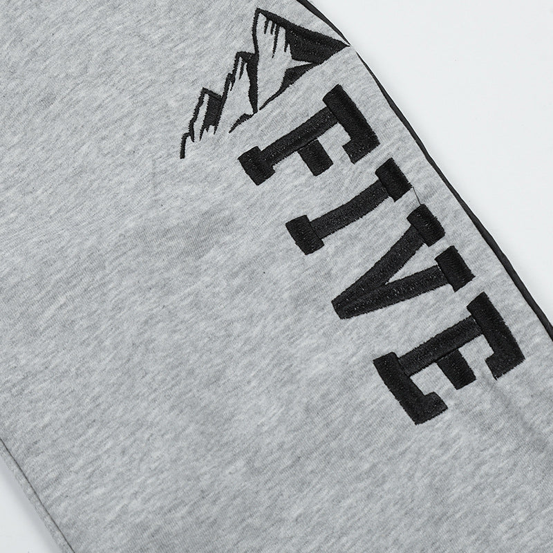 Piping Detail Baggy Sweatpants - fairypeony