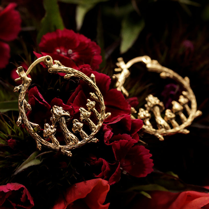 Boho Mushroom Earring, , women clothing, boho-mushroom-earring, , fairypeony