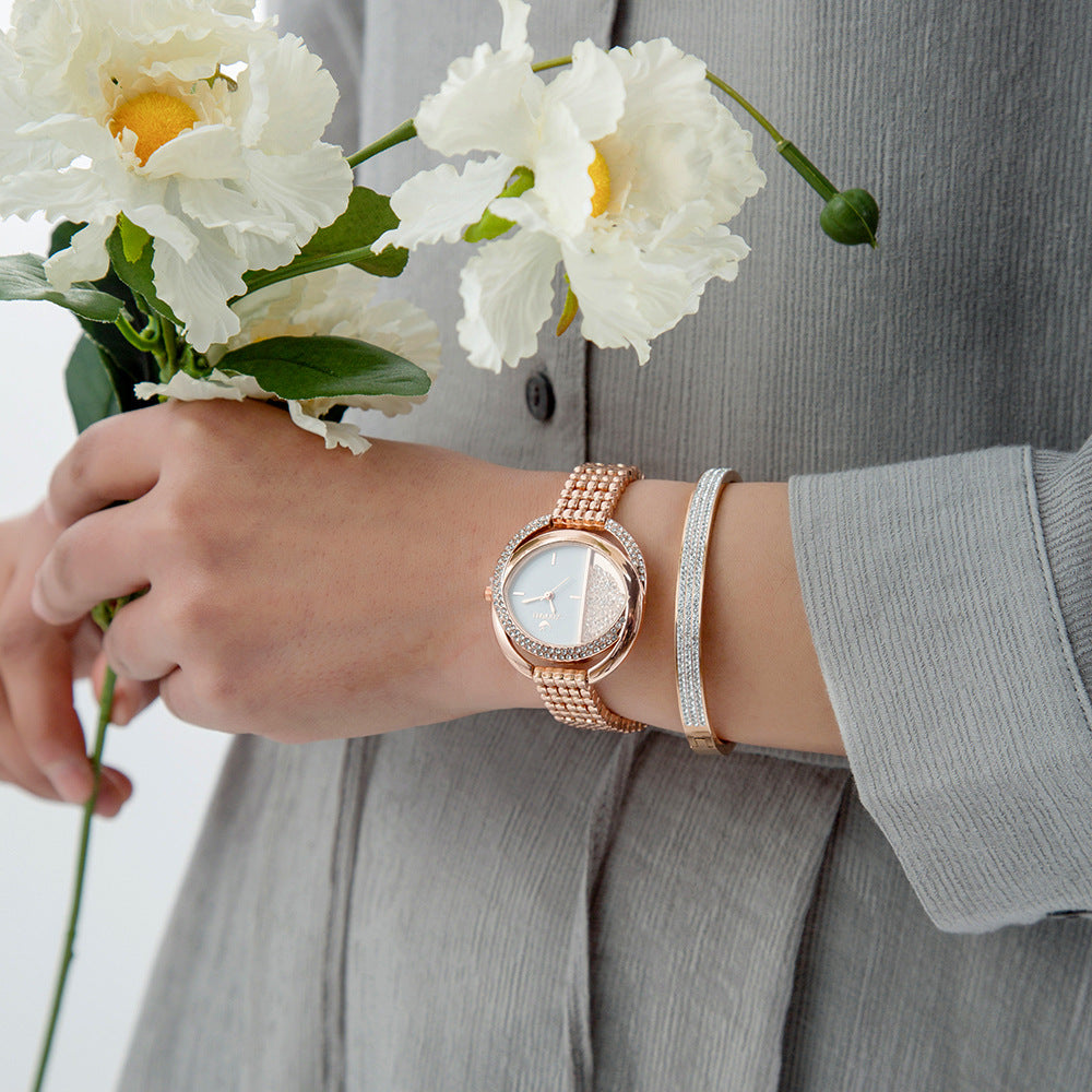 Oval Ball Quartz Watch, , women clothing, oval-ball-quartz-watch, , fairypeony