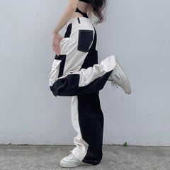 Patchwork Corduroy 90s Cargo Pants - fairypeony