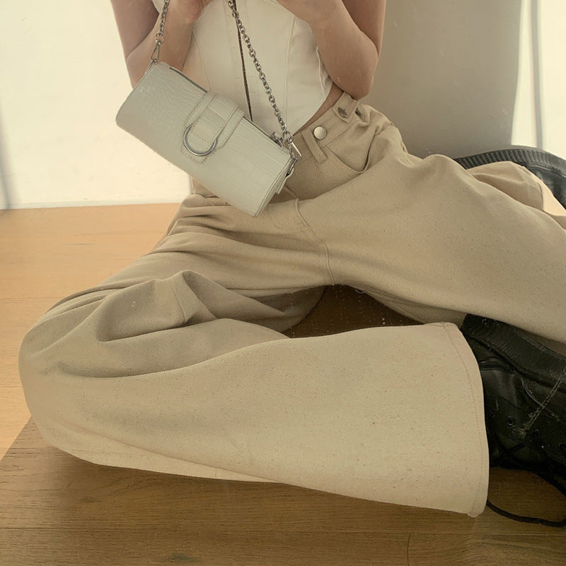 Splice Straight Leg Cargo Jeans, , women clothing, splice-straight-leg-cargo-jeans, , fairypeony