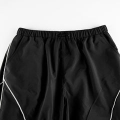 Piping Detail Size Friendly Parachute Cargo Pants, , women clothing, piping-detail-size-friendly-parachute-cargo-pants, , fairypeony