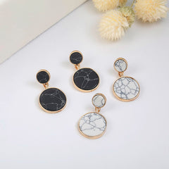 Marble Geometric Earrings, , women clothing, marble-geometric-earrings, , fairypeony