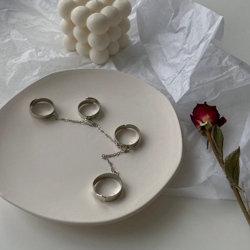 Four Fingers Alloy Rings, , women clothing, four-fingers-alloy-rings, , fairypeony