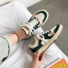 Vintage Student Sneakers, , women clothing, vintage-student-sneakers, black, green, khaki, fairypeony