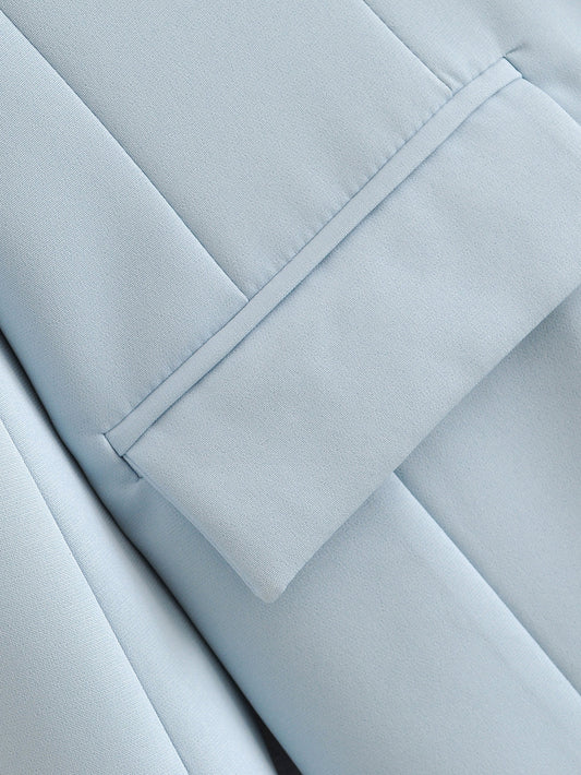 Double-breasted Suit Blazer, , women clothing, double-breasted-suit-blazer, , fairypeony