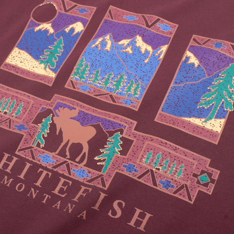 Whitefish Montana Sweatshirt, , women clothing, whitefish-montana-sweatshirt, L, M, purple, S, vintage, fairypeony