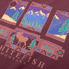 Whitefish Montana Sweatshirt, , women clothing, whitefish-montana-sweatshirt, L, M, purple, S, vintage, fairypeony