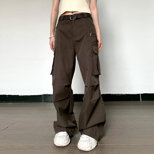 Multi Pockets Vintage Baggy Cargo Pants, , women clothing, multi-pockets-vintage-baggy-cargo-pants, , fairypeony