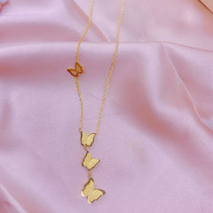 Three-dimensional Butterfly Titanium Steel Necklace, , women clothing, three-dimensional-butterfly-titanium-steel-necklace, , fairypeony