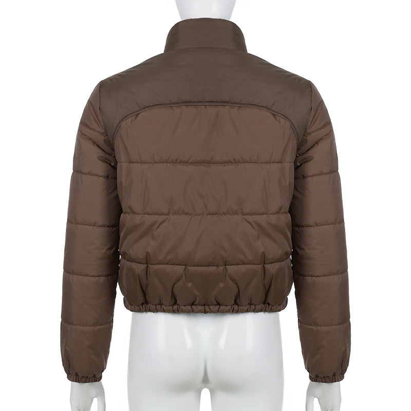 Long Sleeve Warm Cotton Jacket, , women clothing, long-sleeve-warm-cotton-jacket, , fairypeony