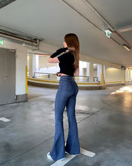 Street Retro Hip Flared Pants, , women clothing, street-retro-hip-flared-pants, , fairypeony
