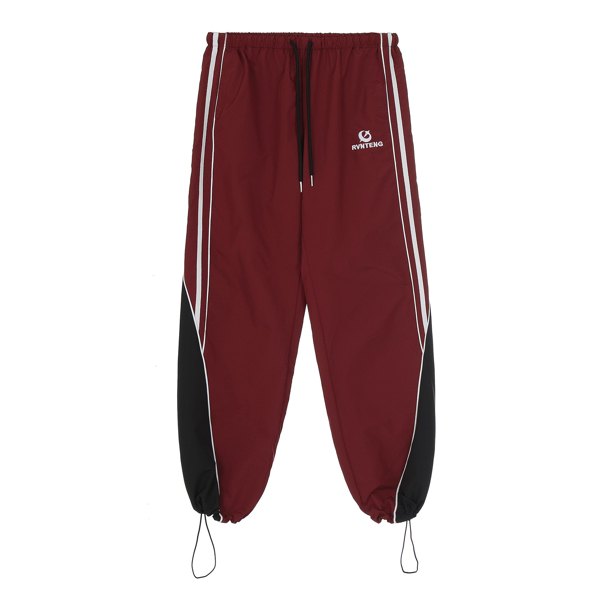 Patchwork Striped Baggy Sweatpants - fairypeony