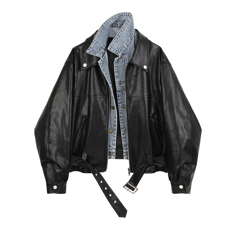 Motorcycle Leather Jacket, , women clothing, motorcycle-leather-jacket, , fairypeony