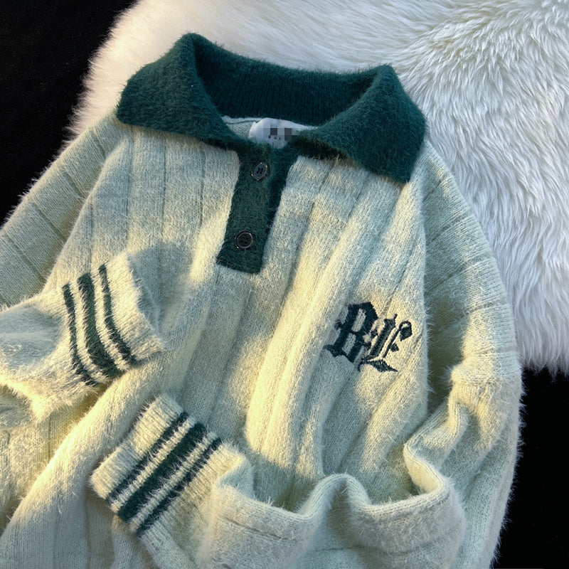 Polo Neck Cozy Knit Sweater, , women clothing, polo-neck-cozy-knit-sweater, , fairypeony