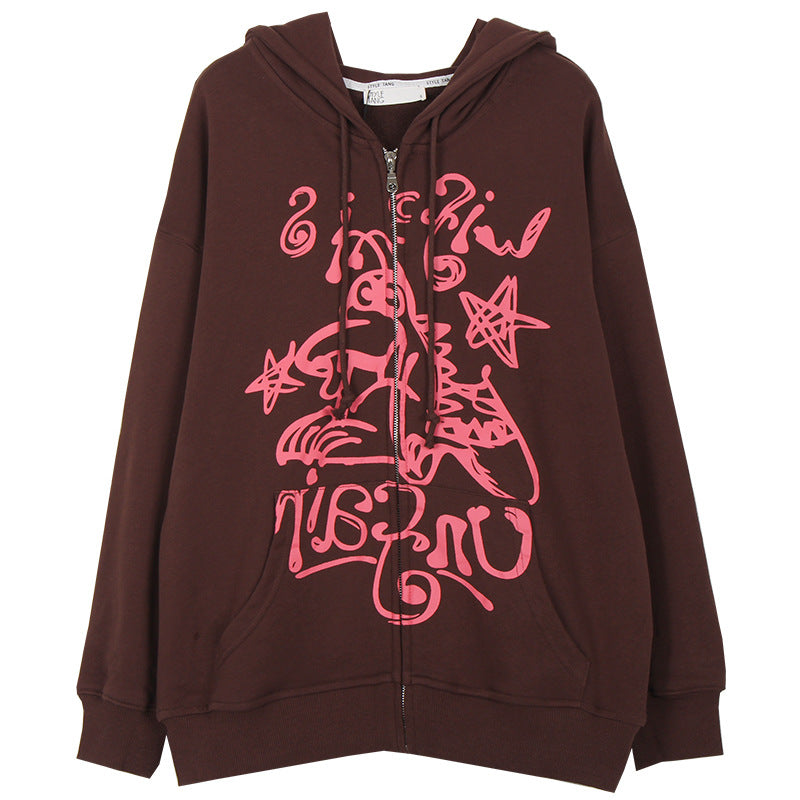 Brown Fairy Grunge Hoodie, , women clothing, brown-fairy-grunge-hoodie, brown, Fairy Grunge, L, M, S, XL, fairypeony