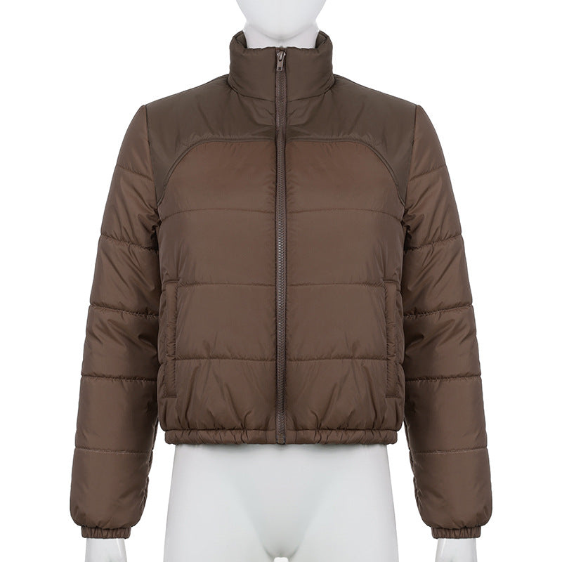 Long Sleeve Warm Cotton Jacket, , women clothing, long-sleeve-warm-cotton-jacket, , fairypeony