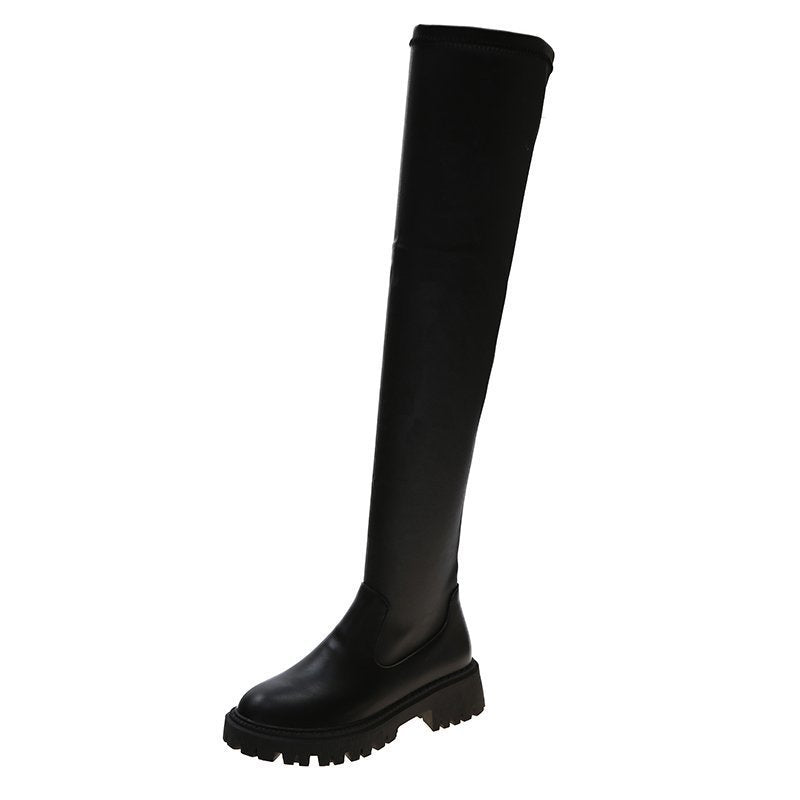 Square Heel Over The Knee Long Boots, , women clothing, square-heel-over-the-knee-long-boots, , fairypeony