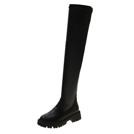 Square Heel Over The Knee Long Boots, , women clothing, square-heel-over-the-knee-long-boots, , fairypeony