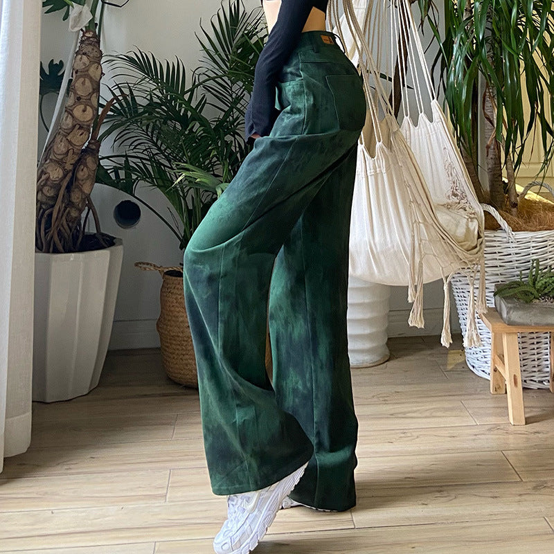 High Waist Loose Mopping Jeans, , women clothing, high-waist-loose-mopping-jeans, , fairypeony