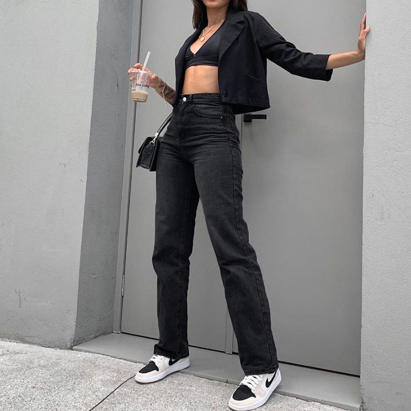 High Rise Boyfriend Jeans, , women clothing, high-rise-boyfriend-jeans, , fairypeony