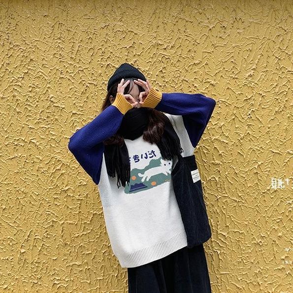 Cute Japanese Cat Sweater, , women clothing, cute-japanese-cat-sweater, apricot, L, M, S, XL, XXL, fairypeony