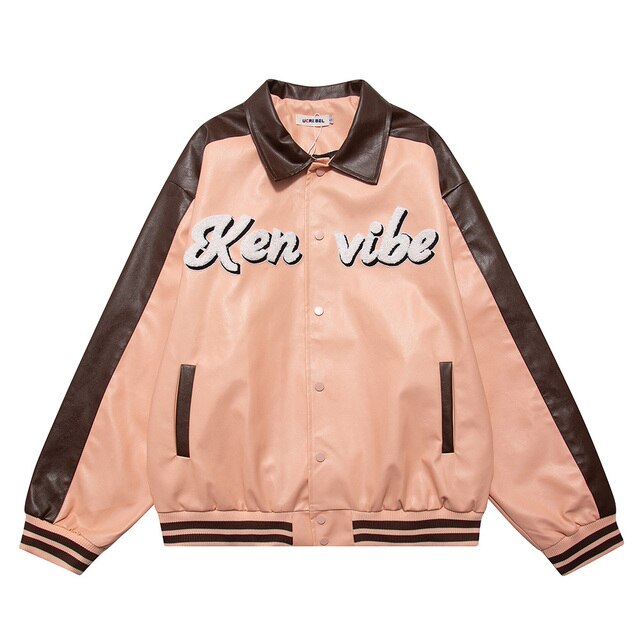 Oversized Pu Leather Varsity Jacket, , women clothing, oversized-pu-leather-varsity-jacket-1, , fairypeony