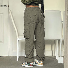 Washed Pocket Patched Cargo Pants, , women clothing, washed-pocket-patched-cargo-pants, grey, fairypeony