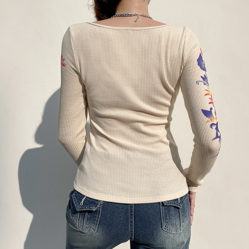 Vintage Chinese Rose Shirt, , women clothing, vintage-chinese-rose-shirt, L, M, S, fairypeony