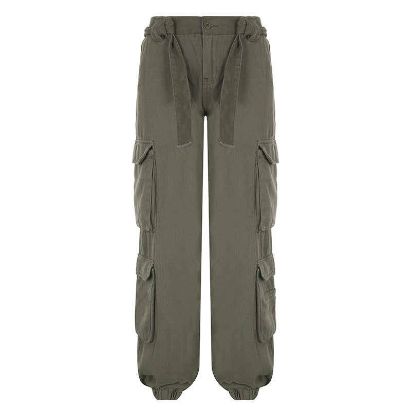 Washed Pocket Patched Cargo Pants, , women clothing, washed-pocket-patched-cargo-pants, grey, fairypeony